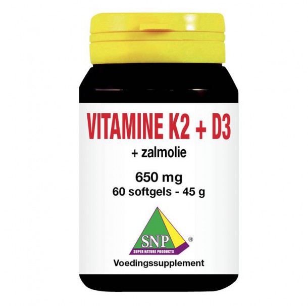 SNP Vitamine K2 D3 zalmolie (60 Capsules)