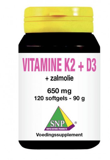 SNP Vitamine K2 D3 zalmolie (120 Capsules)