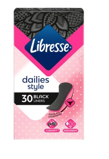 Libresse Daily Fresh Black Inlegkruisjes Normal 30 stuks