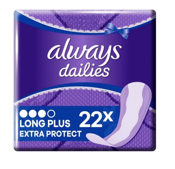 Always Dailies Extra Protect Inlegkruisjes Long Plus 22 st.