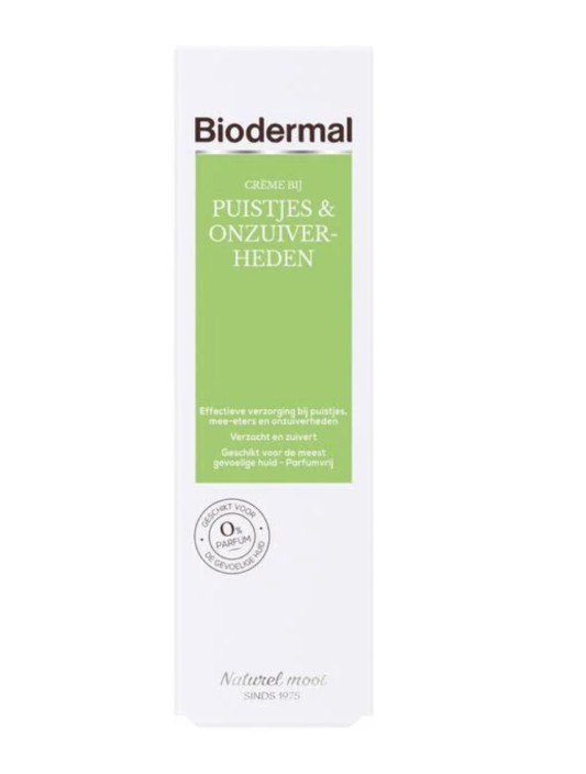 Biodermal Crème bij Puistjes | Biodermal Acne Crème 30 ml