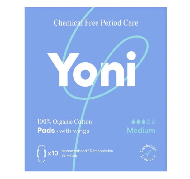 Yoni Maandverband medium met vleugels 10 Stuks