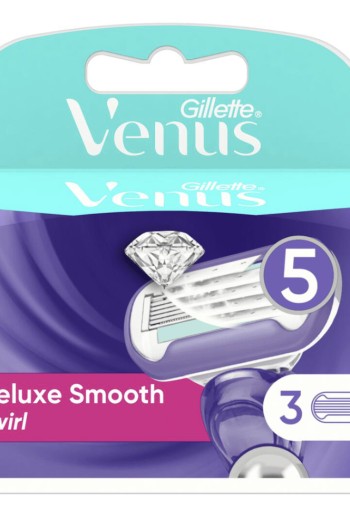 Gillette Venus Deluxe Smooth Swirl Navulmesjes 3 stuks