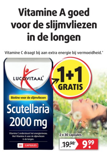 Lucovitaal Scutellaria 2000 mg 30 capsules