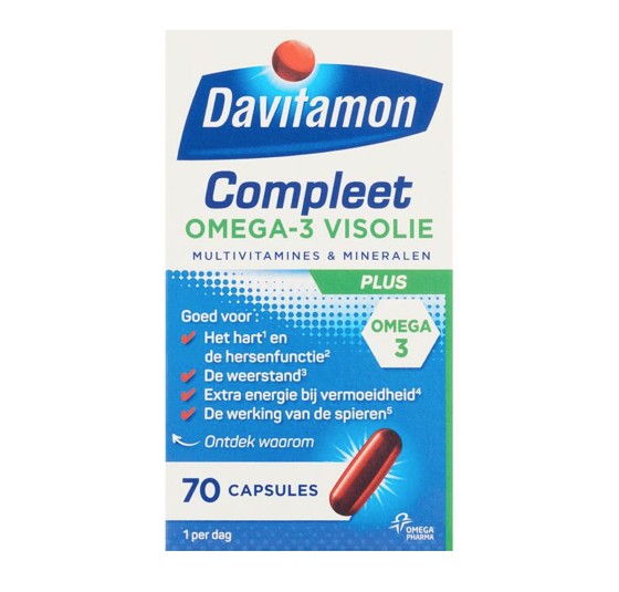 Davitamon Compleet Omega 3 Visolie 70 Capsules