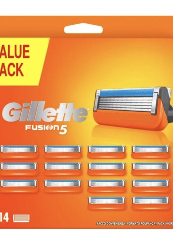 Gillette Fusion5 Navulmesjes Voor Mannen 14 Stuks