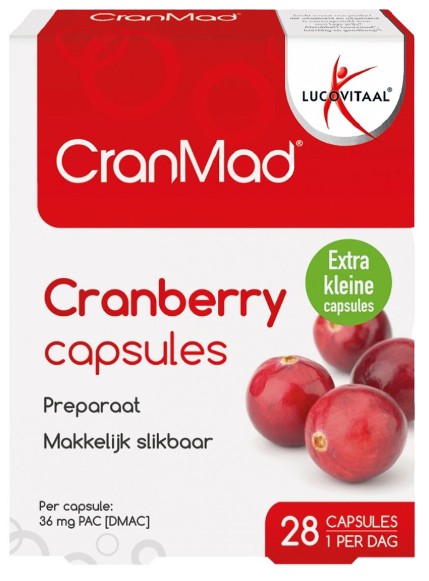 Lucovitaal - Cranmed Forte - 28 Capsules - Blaasontsteking behandeling