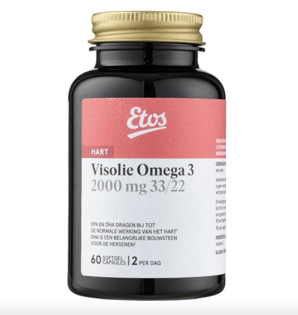 Etos Visolie Omega 3 2000mg 33/22 Capsules 60 stuks
