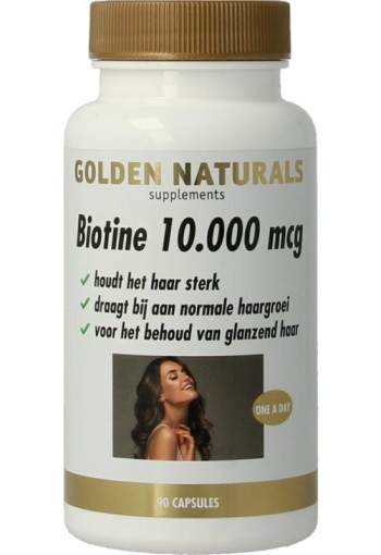 Golden Naturals Biotine 10.000mcg (90 Capsules)