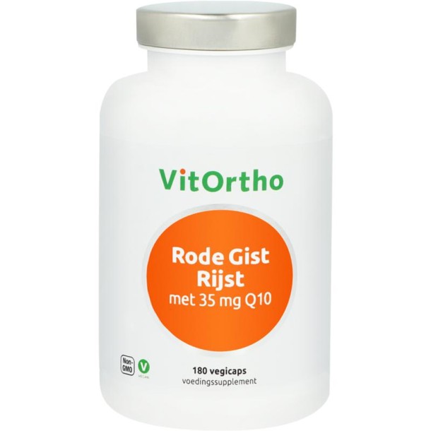 Vitortho Rode gist rijst 35mg Q10 (180 Vegetarische capsules)