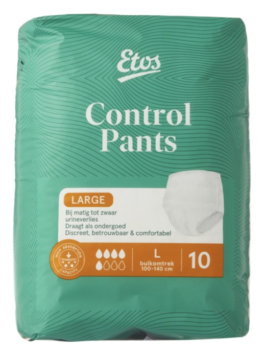 Etos Control Pants Large Incontinentiebroekjes 10 stuks