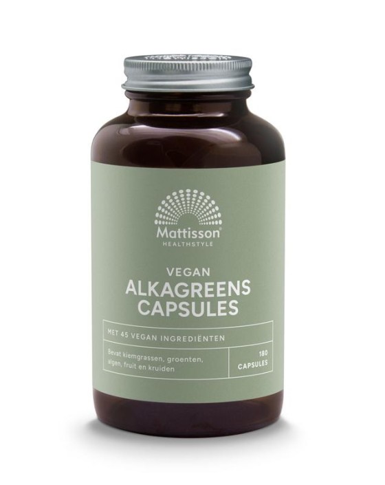 Mattisson Absolute alkagreens capsules 540mg (180 Vegetarische capsules)