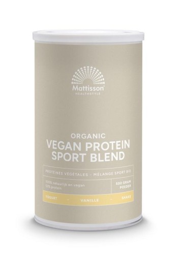 Mattisson Organic sport vegan protein blend vanille (500 Gram)