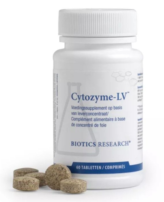 Biotics Cytozyme LV lever (60 Tabletten)