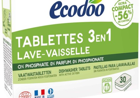 Ecodoo Vaatwastabletten 3-in-1 geconcentreerd eco (30 Stuks)