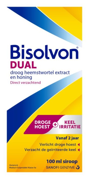 Bisolvon Dual droge hoest/keelirritatie siroop (100 ml)