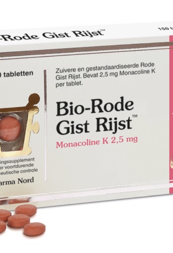 Pharma Nord BioActive Rode Gist Rijst Tabletten 150 stuks