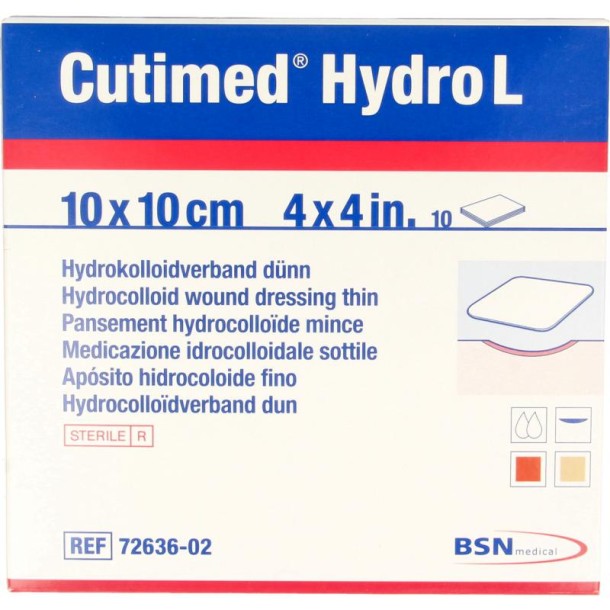 Cutimed Hydro L 10 x 10cm (10 Stuks)