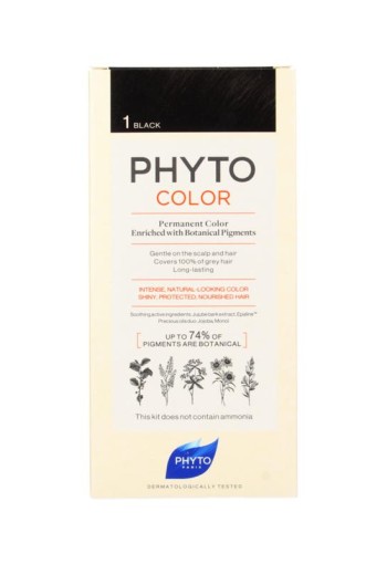 Phyto Paris Phytocolor zwart 1 (1 Stuks)