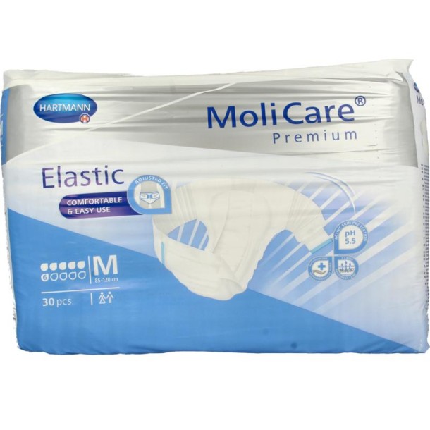 Molicare Premium elastic plus M 6 druppels (30 Stuks)
