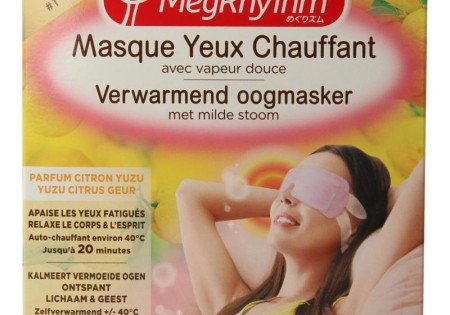Megrhythm Warm oogmasker citrus/yuzu (5 Stuks)