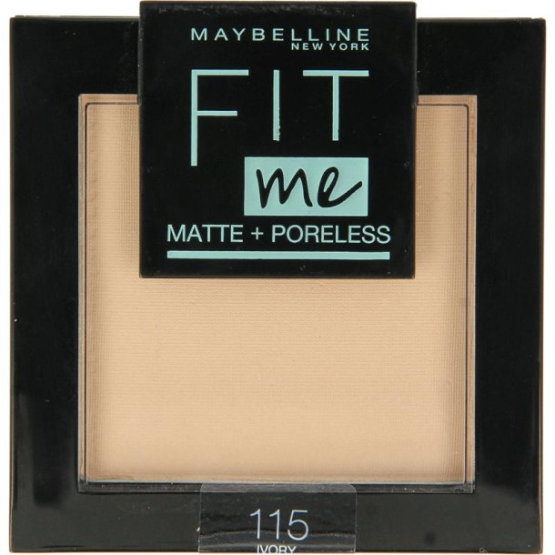 Maybelline Fit Me matte & poreless powder 115 ivory (1 Stuks)