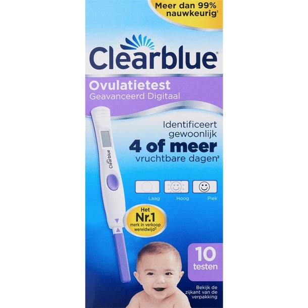 Clearblue Digitaal Ovulatietest Set Met Hormoonindicator 10 stuks