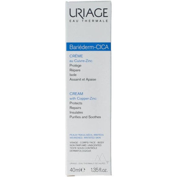 Uriage Bariederm CICA creme (40 Milliliter)