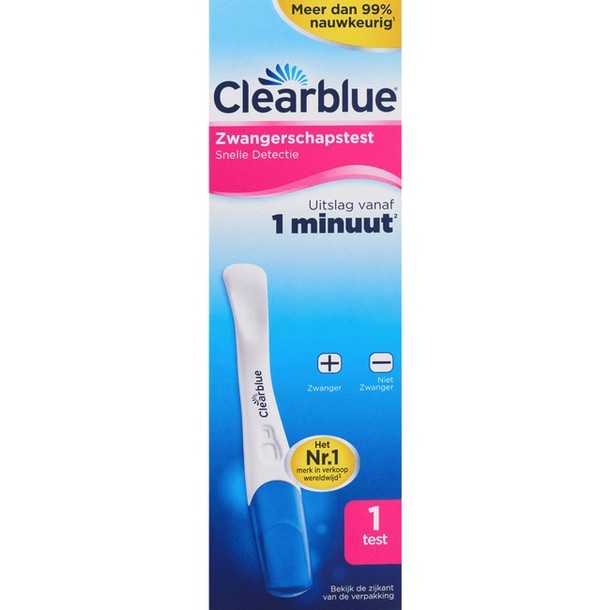 Clearblue Snelle Detectie Zwangerschapstest 1 stuk