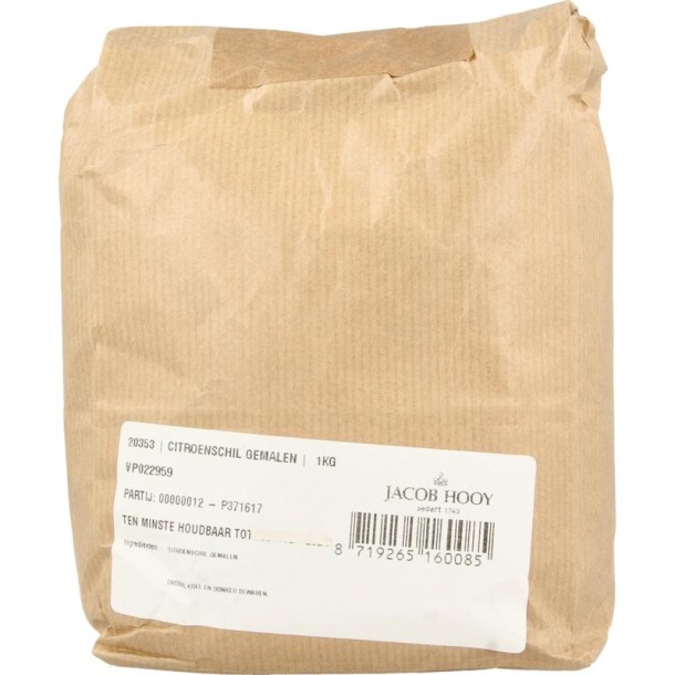 Jacob Hooy Citroenschil gemalen (1 Kilogram)