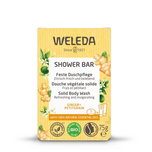 Weleda Shower bar ginger + petitgrain (75 Gram)