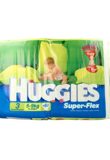 Huggies Superflex freedom S/M (60 Stuks)