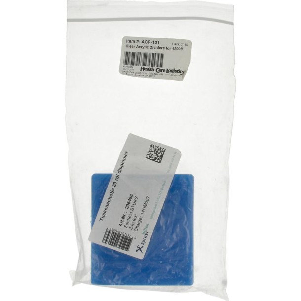 Spruyt Hillen Tussenschotje voor dispenser van 20 rollen (1 Stuks)