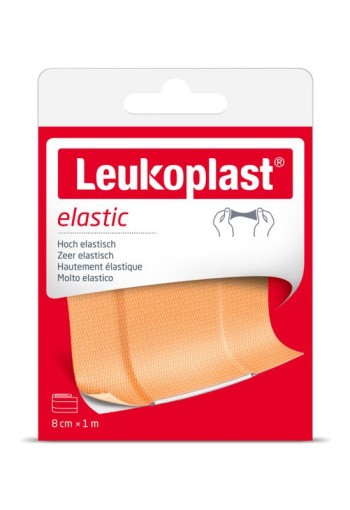 Leukoplast Pleister elastic 1m x 8cm (1 Rol)