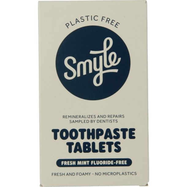 Smyle Tandpasta tabletten zonder fluoride navul (63 Stuks)