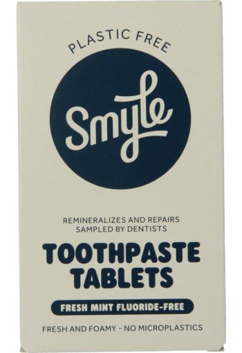 Smyle Tandpasta tabletten zonder fluoride navul (63 Stuks)