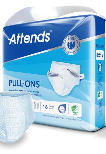 Attends Pull-ons 8 maat M (16 Stuks)