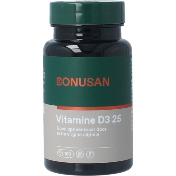 Bonusan Vitamine D3 25mcg/1000IE (180 Softgels)