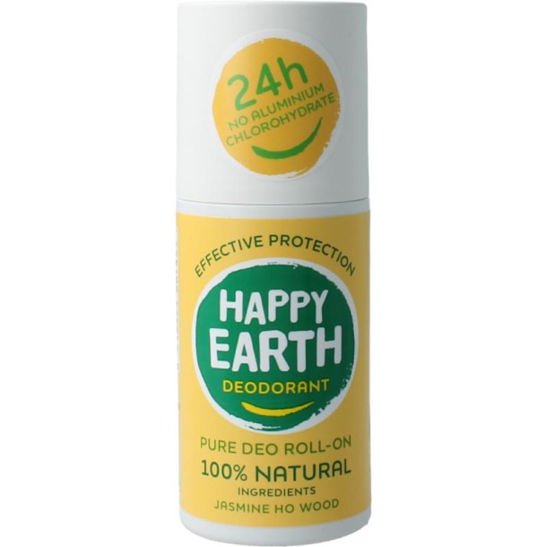 Happy Earth Deodorant roll on jasmine ho wood (75 Milliliter)
