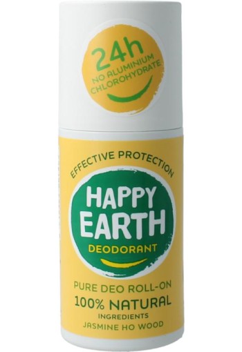 Happy Earth Deodorant roll on jasmine ho wood (75 Milliliter)