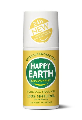 Happy Earth Deodorant roll on jasmine ho wood (75 Milliliter)