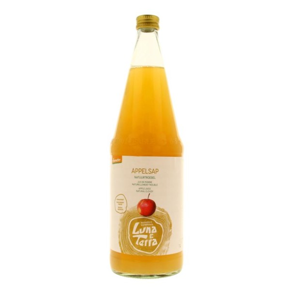 Luna E Terra Appelsap natuurtroebel bio dem (1 Liter)