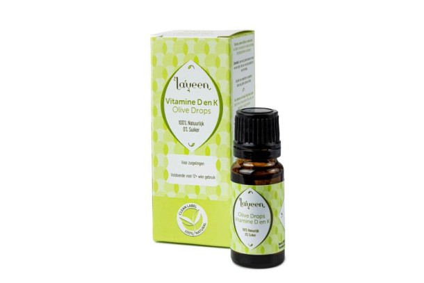 Laveen Olive drops vitamine D en K 10 Milliliter