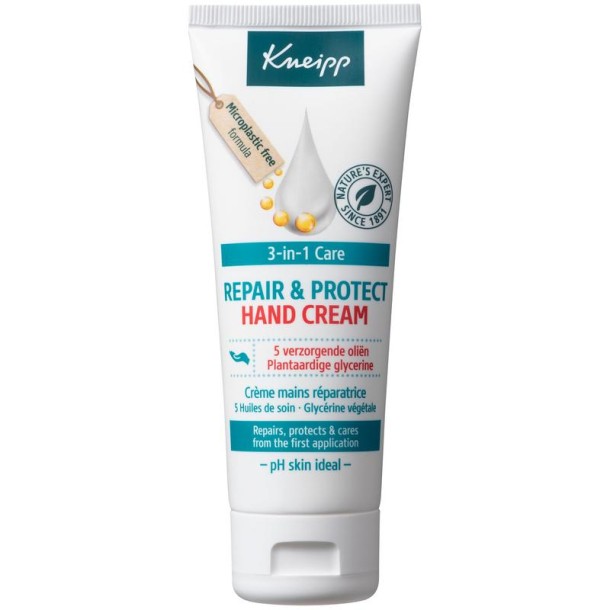 Kneipp Repair & protect hand cream 3-in-1 care (75 Milliliter)