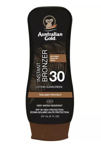 Australian Gold Bronzer Lotion Sunscreen SPF30 237 ml