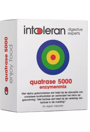Intoleran Quatrase 5.000 (36 Vegetarische capsules)