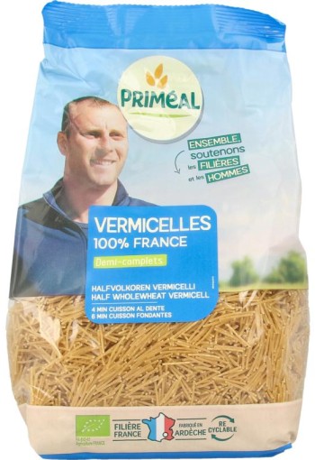 Primeal Vermicelli halfvolkoren bio (500 Gram)