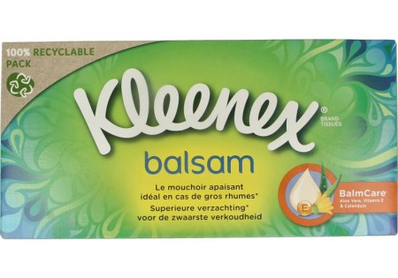 Kleenex Balsam tissue box (64 Stuks)