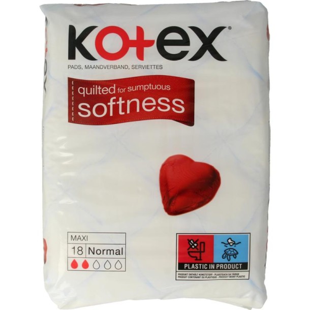 Kotex Maxi normaal (18 Stuks)
