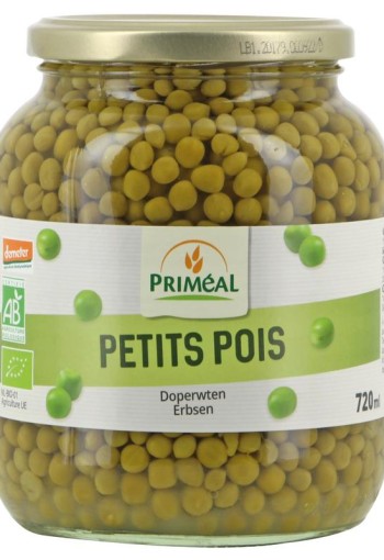 Primeal Doperwten bio (680 Gram)